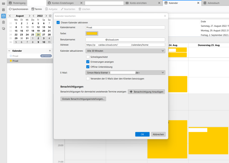 iCloud: Kalender und Kontakte in Thunderbird synchronisieren – Simon Maria Kremer