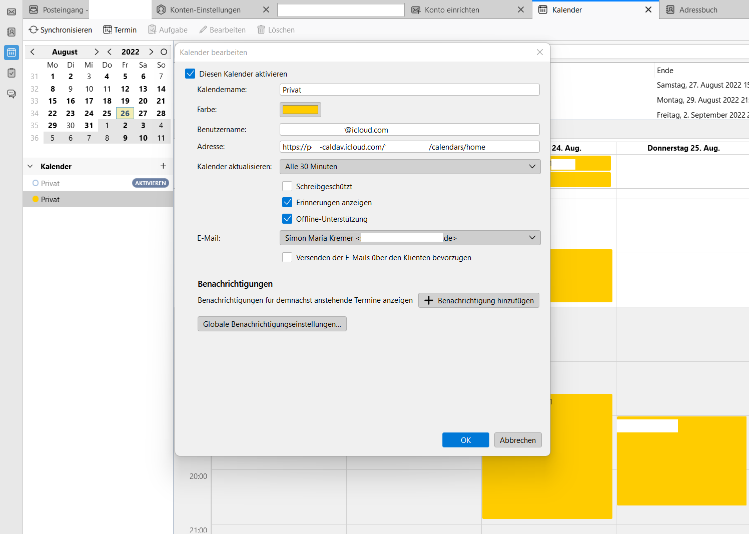 iCloud: Kalender und Kontakte in Thunderbird synchronisieren – Simon ...